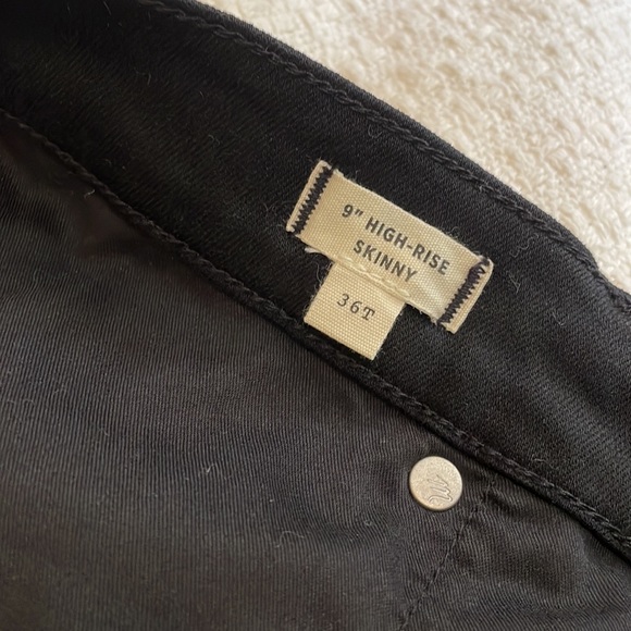 Madewell Black Denim Jeans NWT Size 18W or  36 Tall  9" High - Rise Skinny - Picture 10 of 11